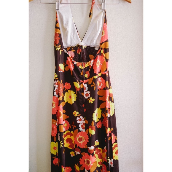 (sold) 70's Vintage Maxi Dress - Picture 3 of 3